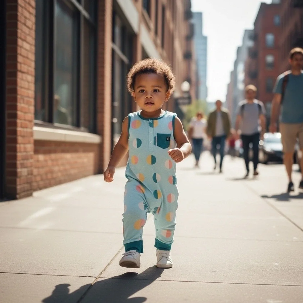 RAGS‎ to Raches Sleeveless Romper Light Blue Geometric Circle Print Teal  5/6